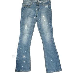 Y2K Sparkly Vanilla Star Jeans
